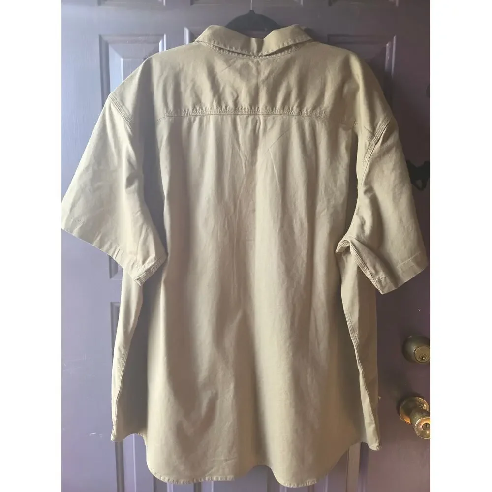 Carhartt Rugged Flex Relaxed Fit Canvas Short Sleeve Shirt Mens Size 3XL NEW!! - Picture 5 of 6